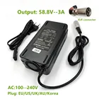 Зарядное устройство для электрического велосипеда, 58,8 В, 3 А, для литиевых аккумуляторов 14S, 48 В52 в