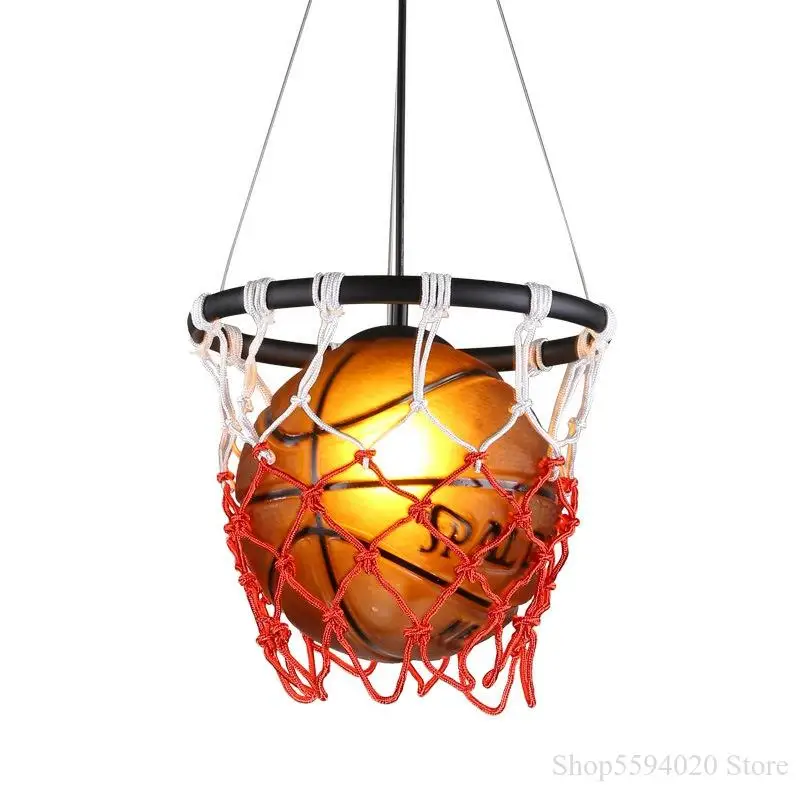 Американский Ретро баскетбольный кулон LampCreative современная спортивная детская