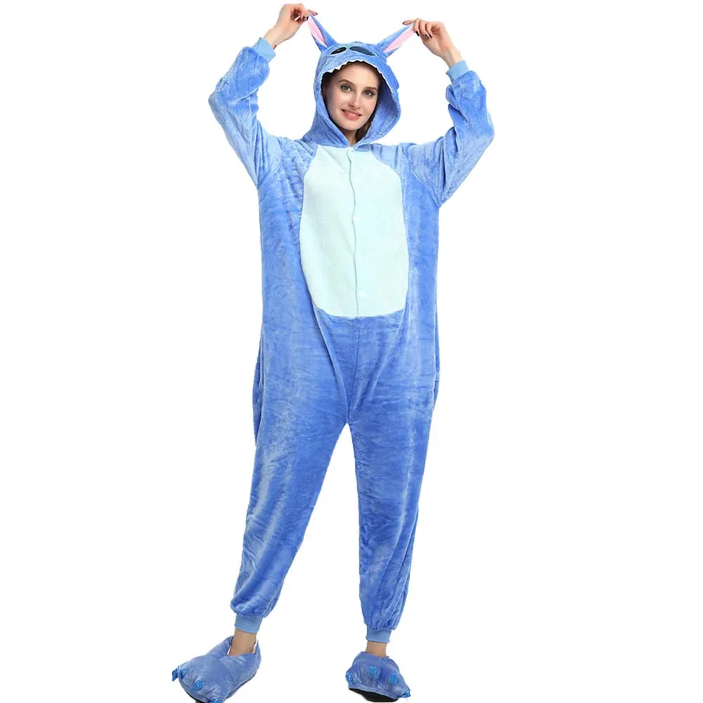 2020 пижамы для взрослых Женская фланелевая одежда сна унисекс милый единорог