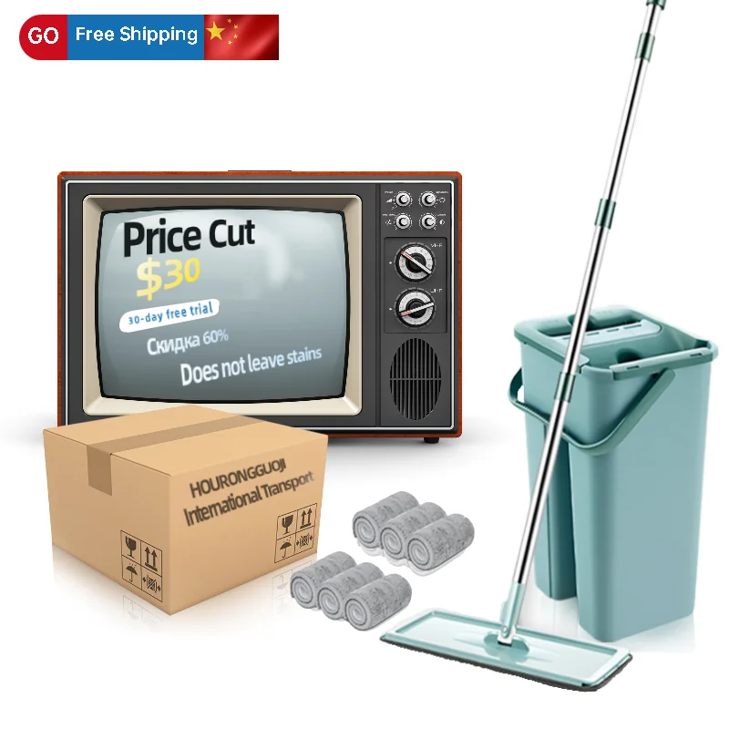 Супер бренд без застежки СС с ведро для мытья 360 градусов Регулируемый сс быстро