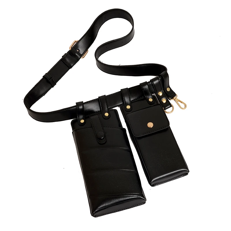 Женская поясная сумка модная кожаная забавная маленькая для телефона сумки на