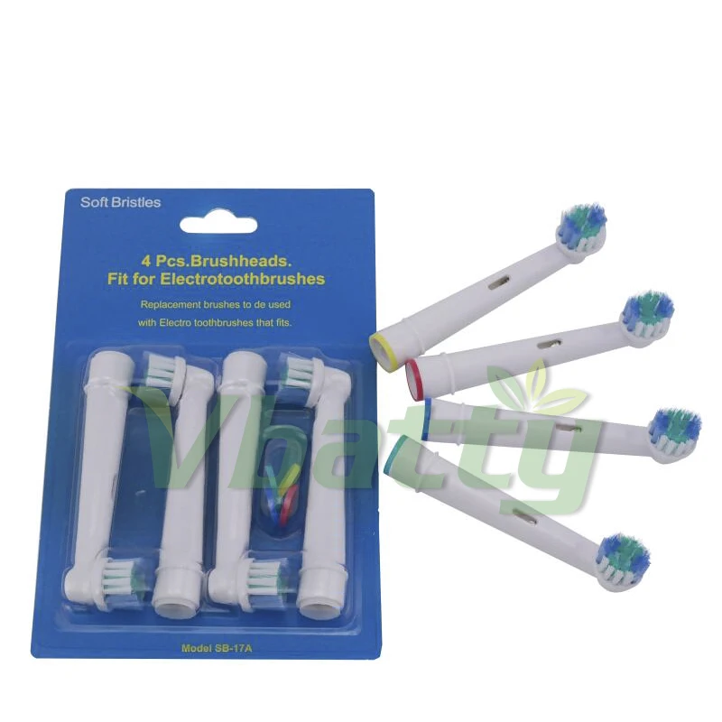 1Set/4pc electric toothbrush heads Replacement SB-17A For Oral b 7000/D16/D18/D25/D30/D32/D34/D4510/D12013/D12013W