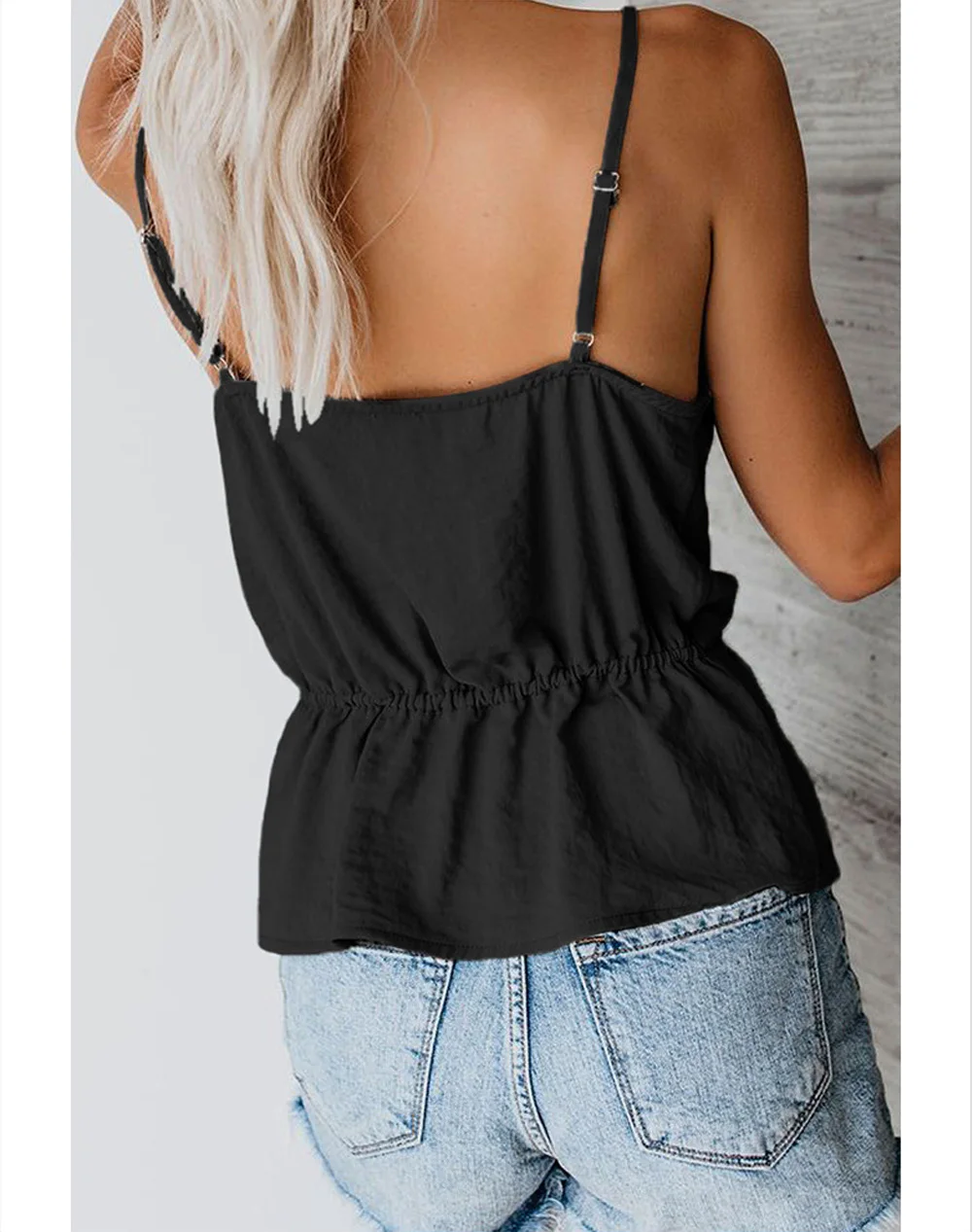 Женский шифоновый топ без рукавов с цветочной вышивкой | Женская одежда