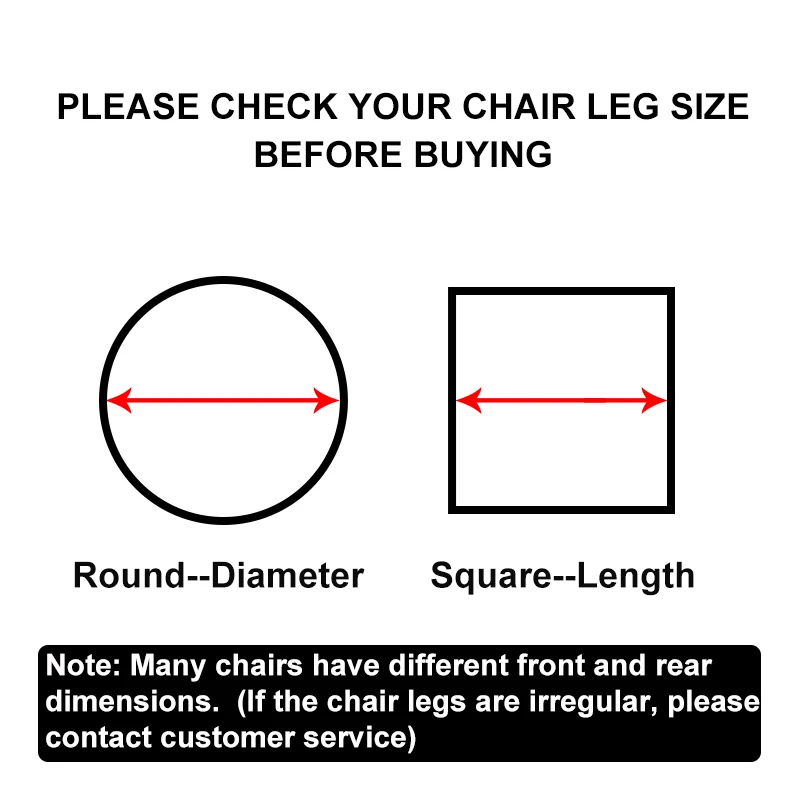 Rectangular Round Square Chair Leg Cap Protector Cover Furniture Table Covers Bottom Circle | Мебель