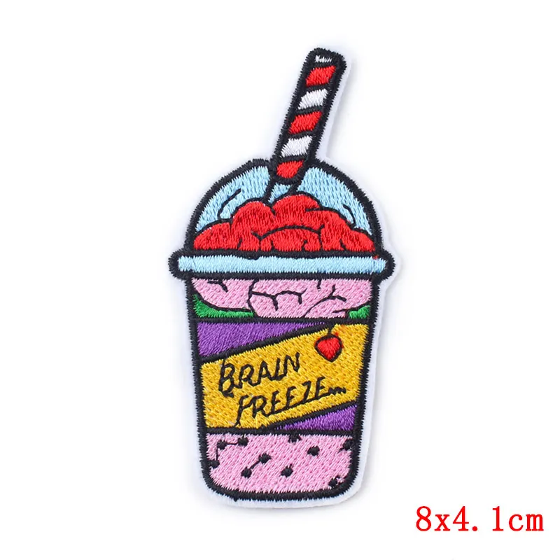 

Cartoon Kid Patch Iron On Patches Sewing Embroidery Patches For Clothing Stripe Stickers Patch For Clothing Cute DIY Applique