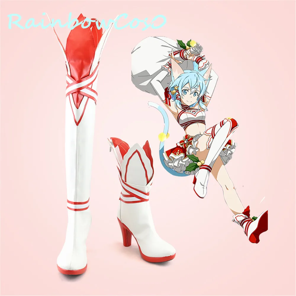 Обувь для косплея RainbowCos0 искусство меча онлайн сапоги ALO Asada Shino аниме