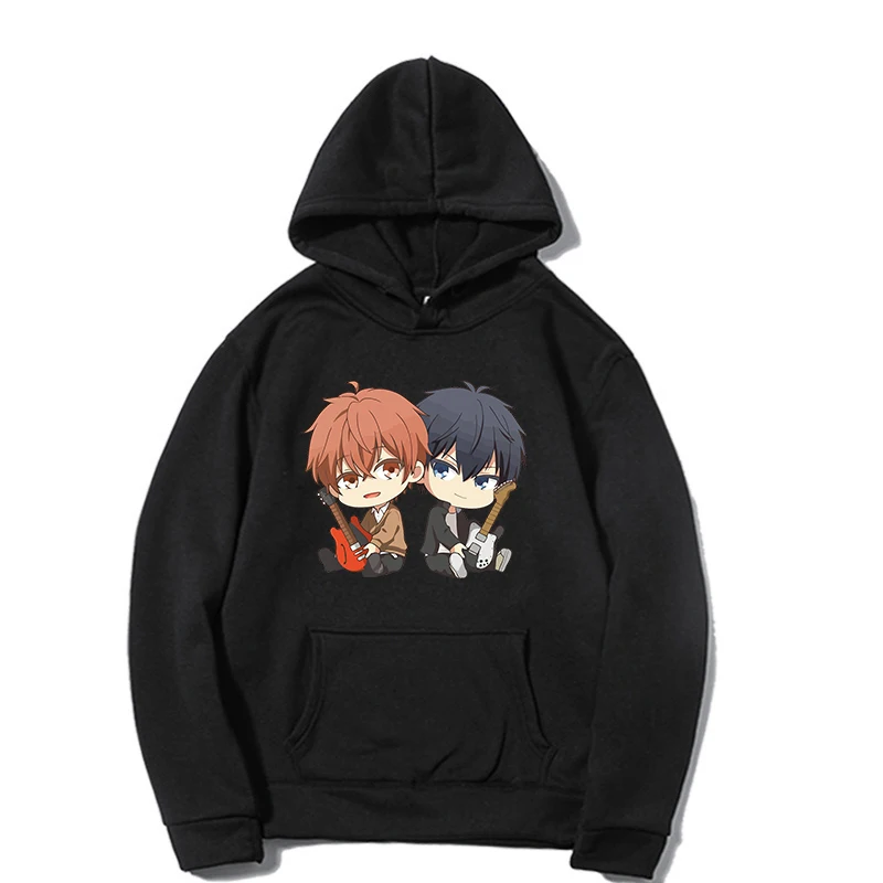 

Толстовка с капюшоном в стиле аниме, осенне-зимняя толстовка унисекс, мужская и женская повседневная Студенческая модная толстовка с капюш...
