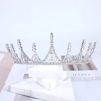 MYFEIVO Glitter Zircon Headband Wedding Tiaras Gold Silver Color Lengthen Bridal Crown Female Hair Jewelry Accessories HQ0856