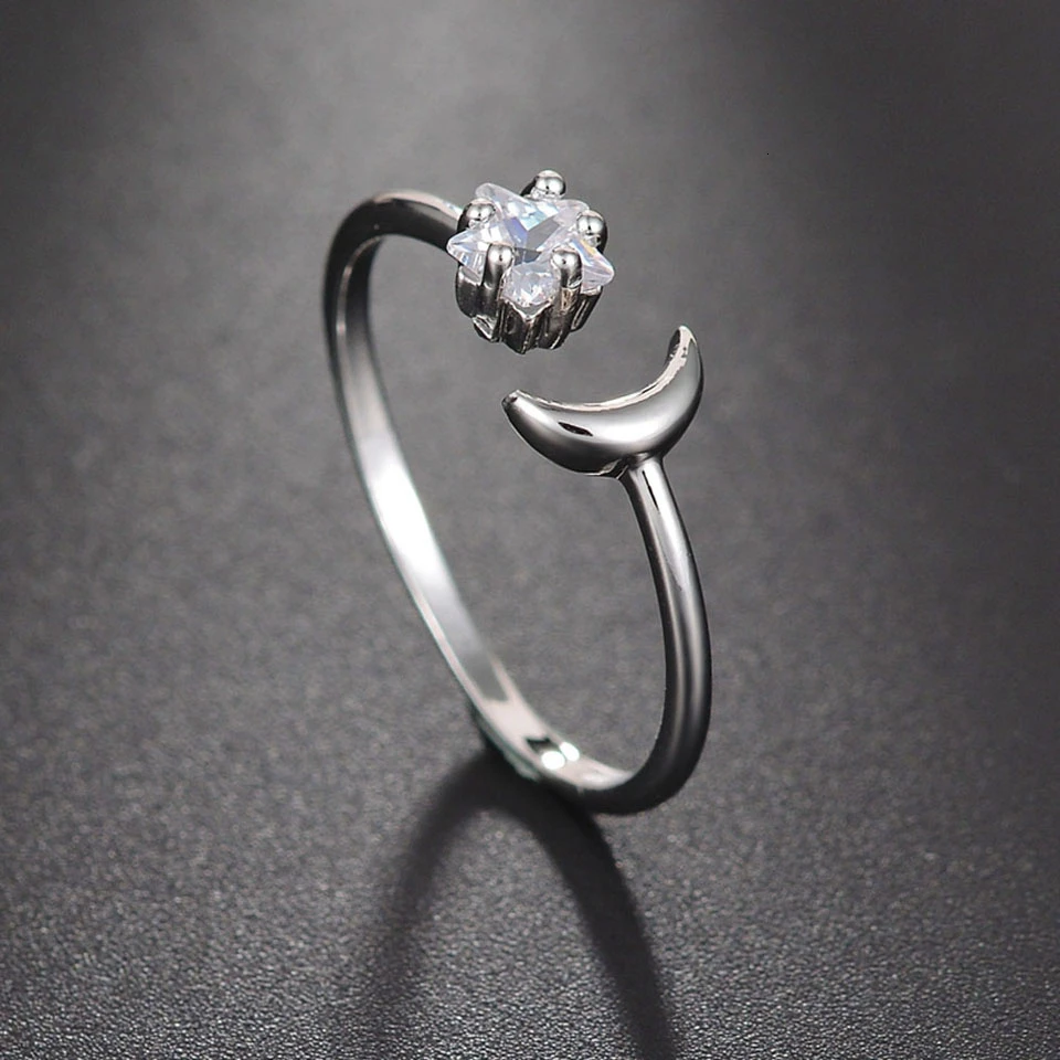 H5226 Concise Unisex Fashion Custom Adjustable Stainless Steel Rings Sliver Trendy High Quality Wedding Rings Jewelry For Lovers - Цвет основного камня: H5226