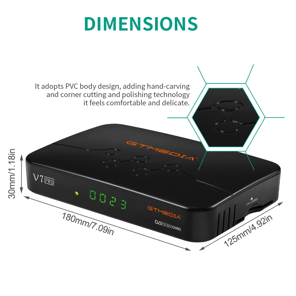Новый комбинированный ТВ-приемник GTMEDIA V7 Pro DVB S/S2/S2X/T/T2 поддержка карт CA