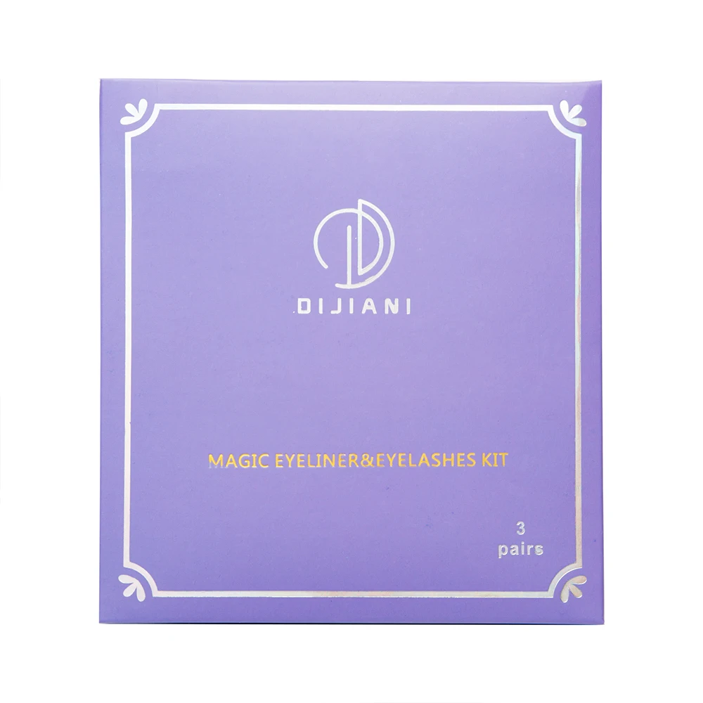 Без магнита без клея 3D норки подводка для глаз ресниц 3 пары детских хлопковых