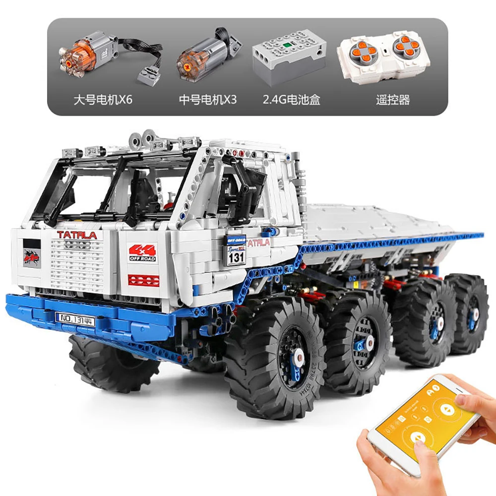 Форма KING техническая серия Arakawa Moc буксир внедорожник TATRA 813 8x8 модель строительные