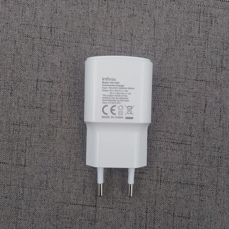 Original Infinix Charger EU Plug Wall Adapter Micro Usb Type C Cable For Zero 8 8i Hot S3 6X 6 4 Pro Note 10 | Мобильные телефоны и