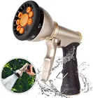 Насадка для садового шланга, металлическая, 9 регулируемых моделей