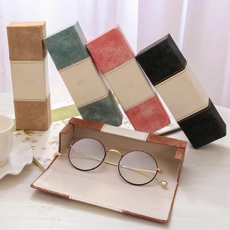 Кожаный Чехол для очков при близорукости небольшой креативный футляр хранения