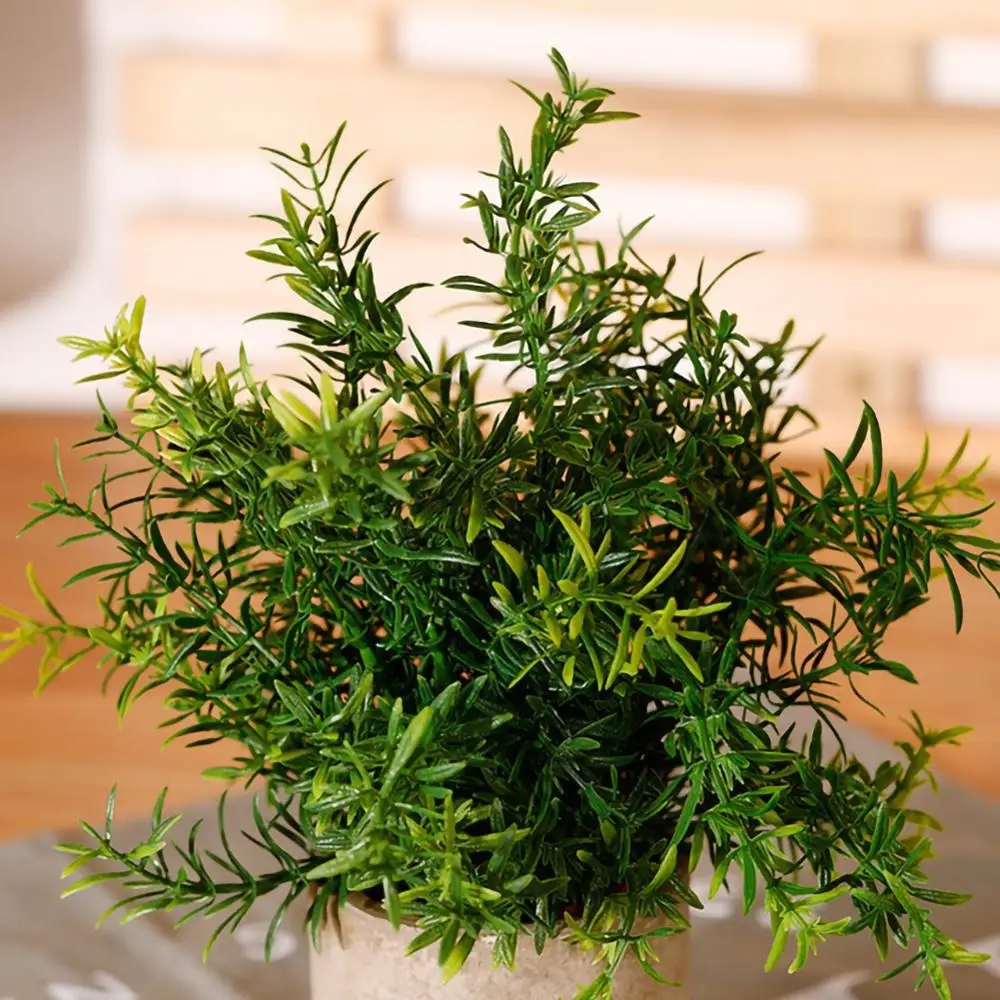 

Artificial Potted Plant Bonsai Plastic Flowerpot Ornaments Simulation Flower Grass Birthday Party Decor Home Office Desk Decor