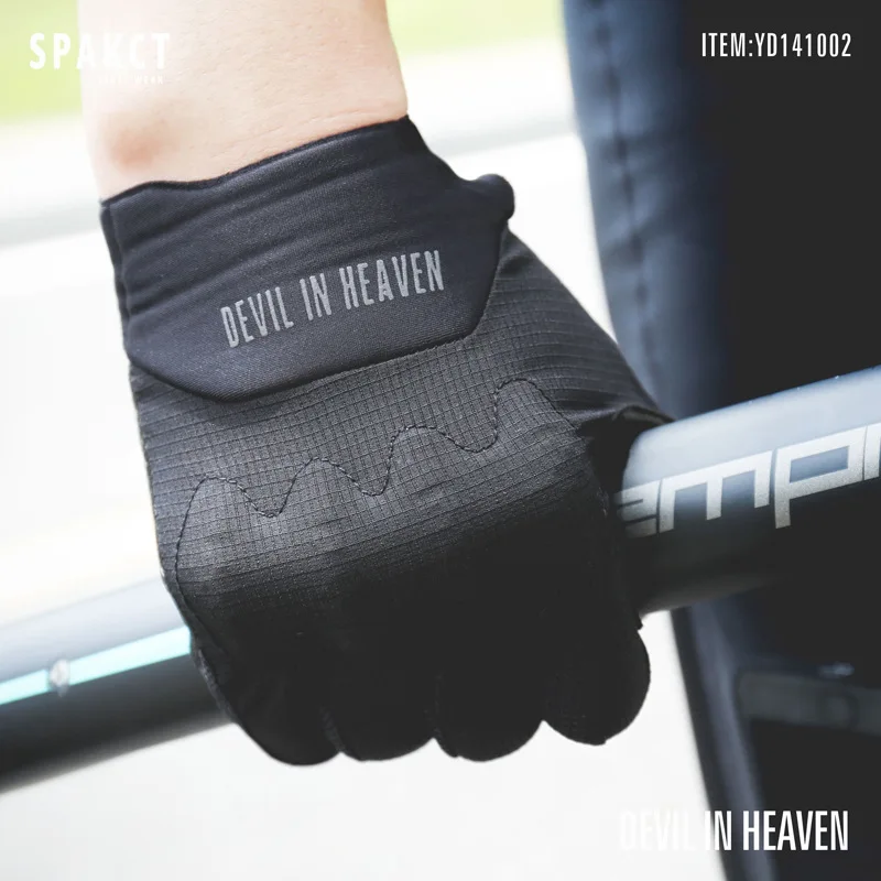 

Bicycle Gloves Men's Spring Autumn Mountain Bike Long Finger Shock Absorption Protection Motorcycle Full Finger Riding Gloves