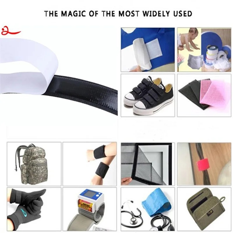 Самоклеящаяся лента для крепления крючков и петель 50 ярдов|Клейкая крепежная