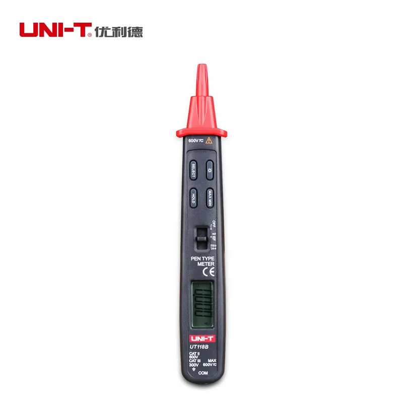 

UT118B Pen Type Digital Multimeter Auto SCAN 3000 Counts Non-Contact Voltage Detection 3000-Bit Counting Function AC/DC