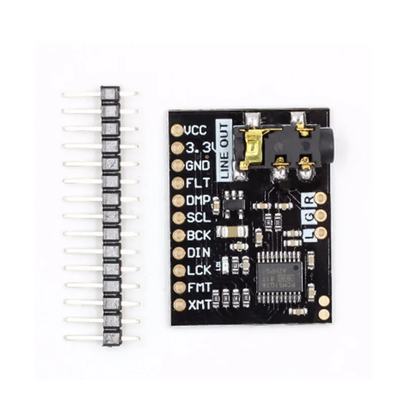 I2S IIC интерфейсный модуль PCM5102 модуль аудио плата для Raspberry Pi pHAT звуковая карта с стерео разъемом Beyond ES9023 PCM1794A DAC