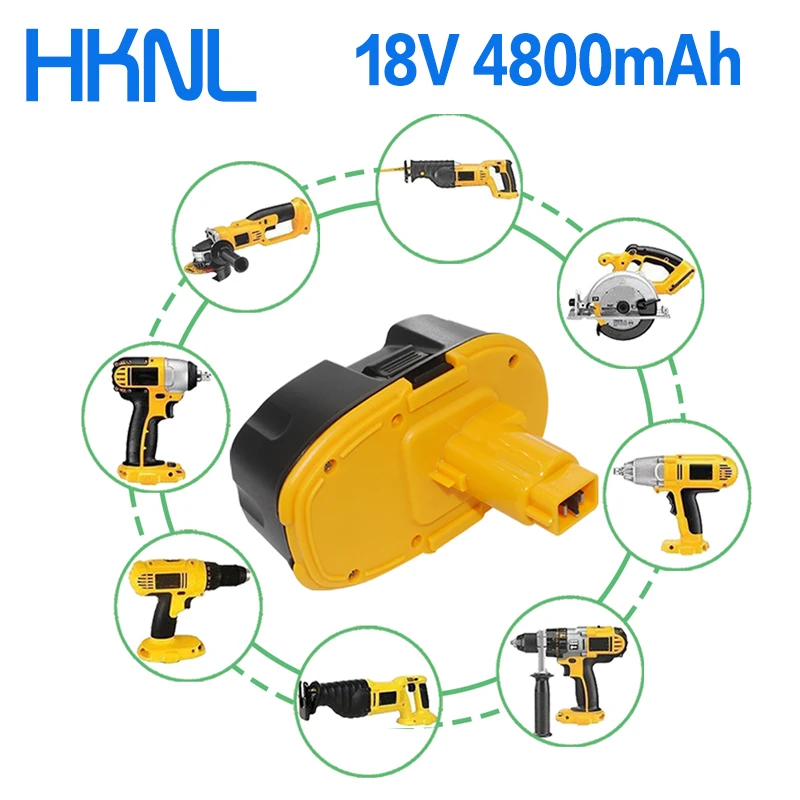 Аккумулятор 18 в 4800 мА · ч совместимый с DC9096 DE9039 DE9095 DE9096 DE9098 DE9503 DW9095 DW9096 DW9098 Ni