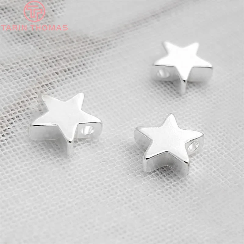 20 шт 5 мм 8 24K цвета шампанского позолоченный медный маленький кулон Подвеска со