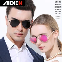 men prescription sunglasses polarized aviation mirror metal uv400 women myopia glasses minus diopter 1 0 75 2 5 3 25 4 0 6