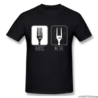 fork turned from plastic to metal funny pun metalcore heavy metal plastic metal fork gift tshirt