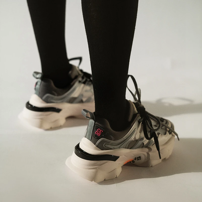 Smirnova/Новинка Обувь из натуральной кожи Женские кроссовки на шнуровке