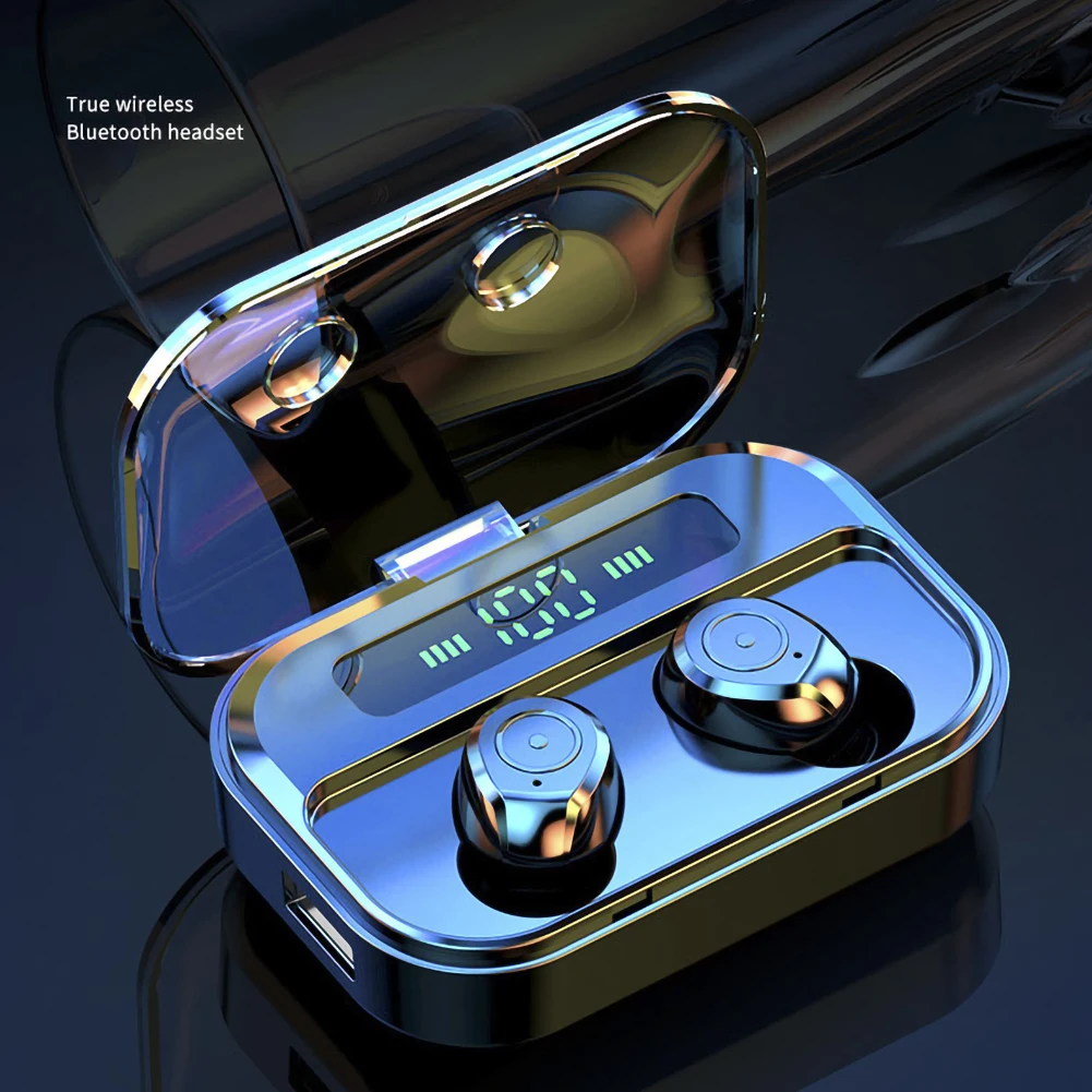 Erilles Мини bluetooth наушники беспроводные стерео гарнитура зарядка коробка дисплей