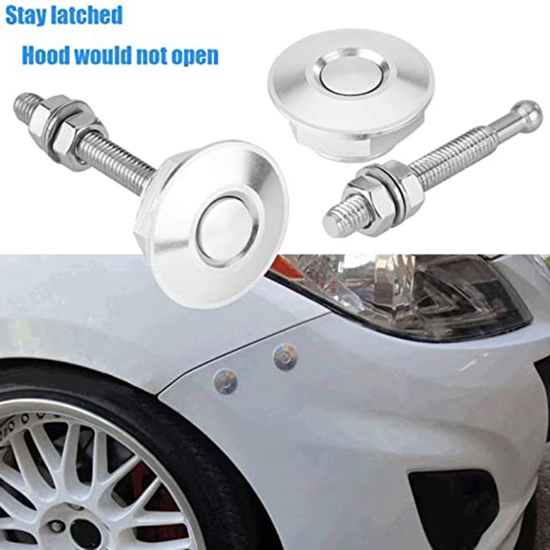 Длинная кнопка быстрого спуска капота шпильки замок зажим Защелка комплект для