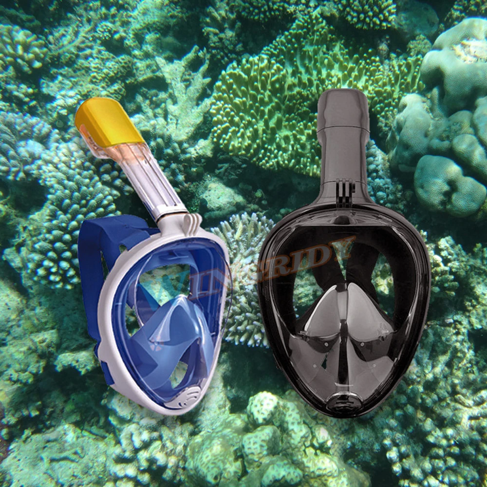Подводная маска для фотосъемки противотуманная лица набор подводного плавания