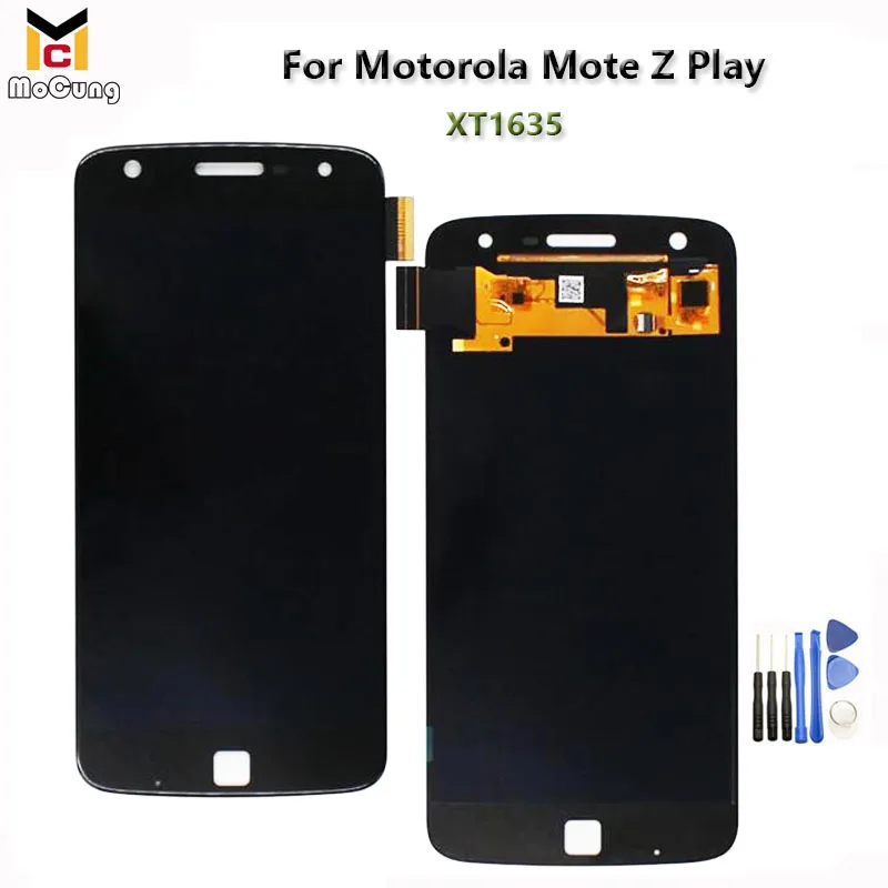 Супер 5 &quotOLED LCD для Motorola Moto Z Play дисплей с сенсорным экраном дигитайзер замена