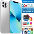 Глобальная версия 2021, глобальная версия смартфона для iPhone13 Promax 16 + 512 ГБ, с двумя SIM-картами, подходит для Apple Hawei Xiaomi