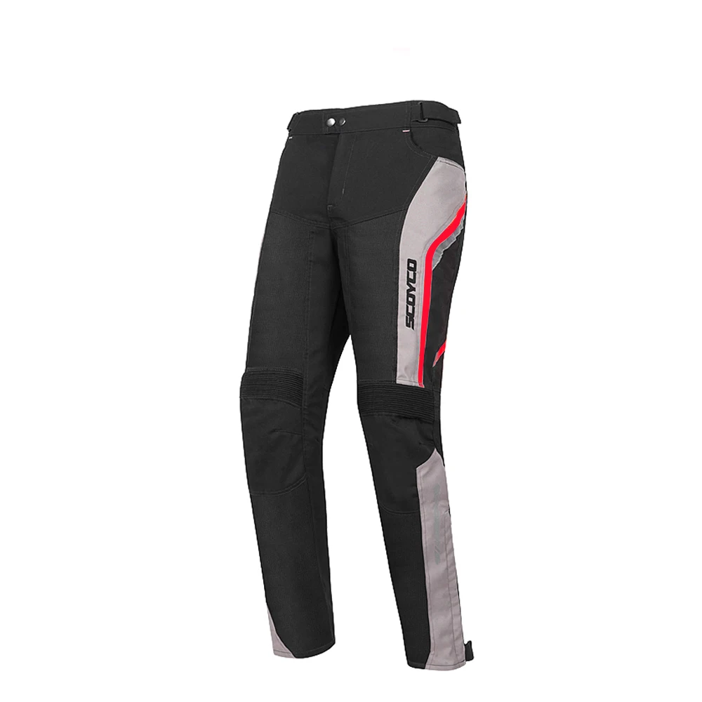 P065-Red Pants SCOYCO летняя мотоциклетная куртка мужская мотоциклетная куртка для мотокросса дышащая Броня мотоциклетный костюм Защита - Цвет: P065-Red Pants