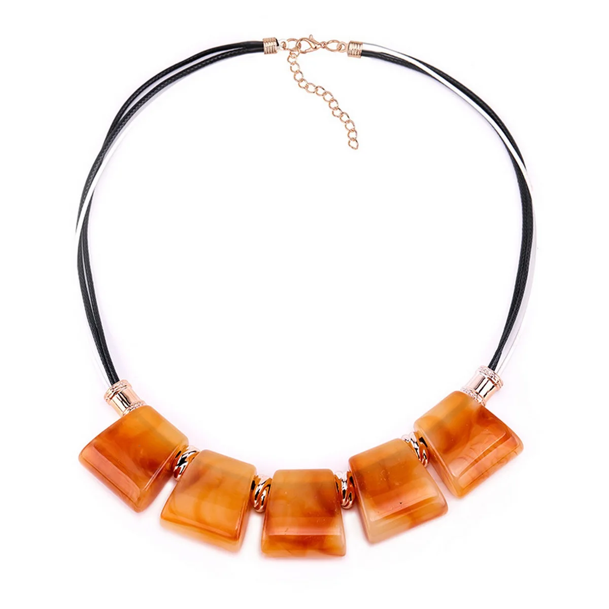 Цепочка Из полимерной смолы Длинная кожаная цепочка ювелирные изделия для