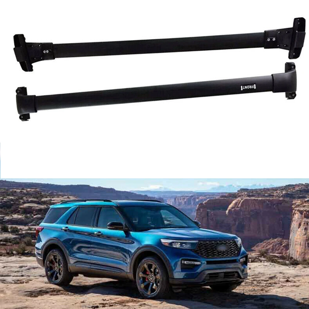 2 шт. алюминиевые кровельные рейки для Ford Explorer 2020 2021|Багажники крыши авто и ящики| |