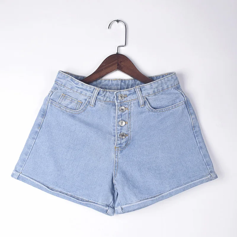 BornToGirl летние джинсовые шорты для женщин с высокой талией синие | Женская одежда