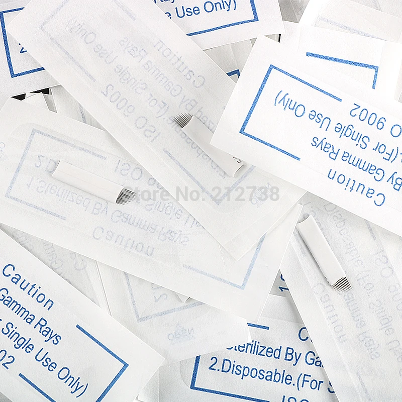 500 шт. иглы для татуажа бровей 14 пин|needle blade|permanent makeup manualtattoo needles |
