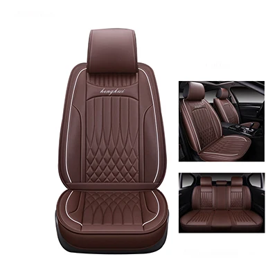 coffee Высокое качество, кожаный чехол для автомобиля Geely Atlas Emgrand X7 EC7 GX FE1 mk, все модели, защита для автокресла, автомобильные аксессуары - Название цвета: coffee