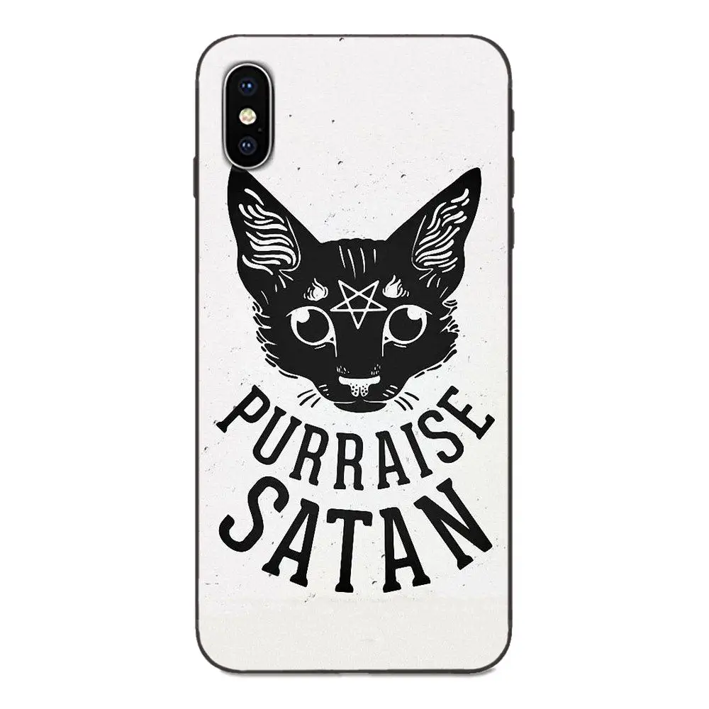 Сатана пентаграмма оккультная зло логотип для Apple iPhone 4 4S 5 5S SE 6 6S 7 8 Plus X XS Max XR