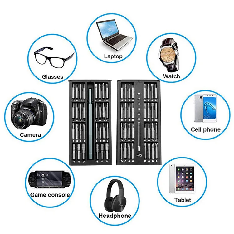 63 в 1 Набор отверток точность магнитных Torx шестигранный ручка мобильный телефон