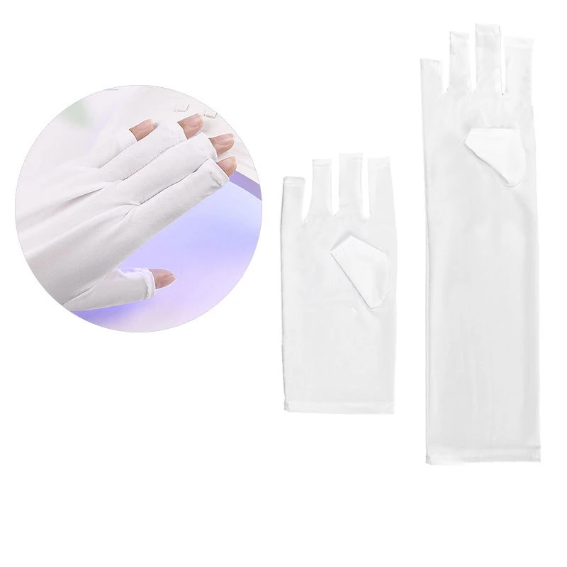 

Hot 1 Pair UV Protection Glove Nail Art Gel Anti UV Glove UV LED Lamp Nail Dryer Light Radiation Protection Nail Art Tool
