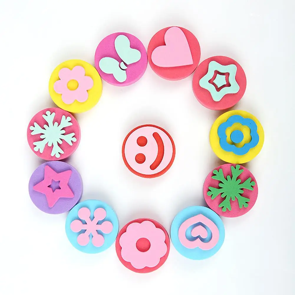 

6 Double-sided For Children Seals Graffiti Kindergarten Early Childhood Painting Tools