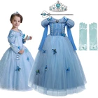 Детское фатиновое платье-пачка с длинными рукавами и бабочками