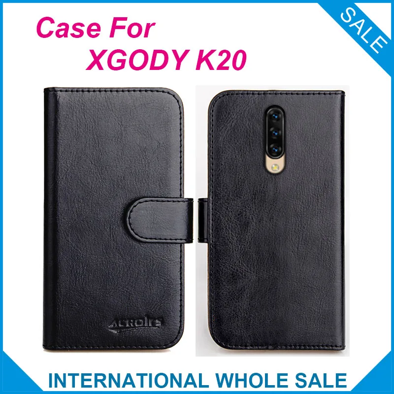 

Original! XGODY K20 Case 6 Colors High Quality Flip Leather Wallet Case For XGODY K20 Cover Slots Phone Bag