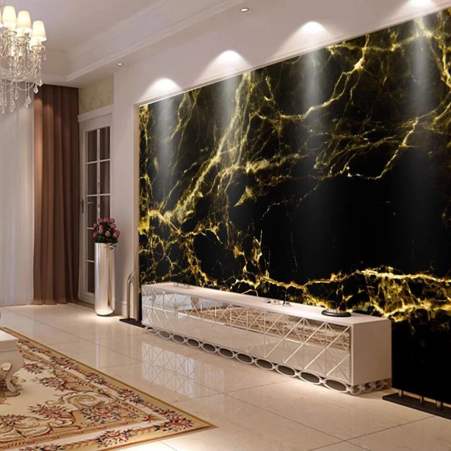 Milofi на заказ большие 3D Настенные обои золотые роскошные красивые абстрактные