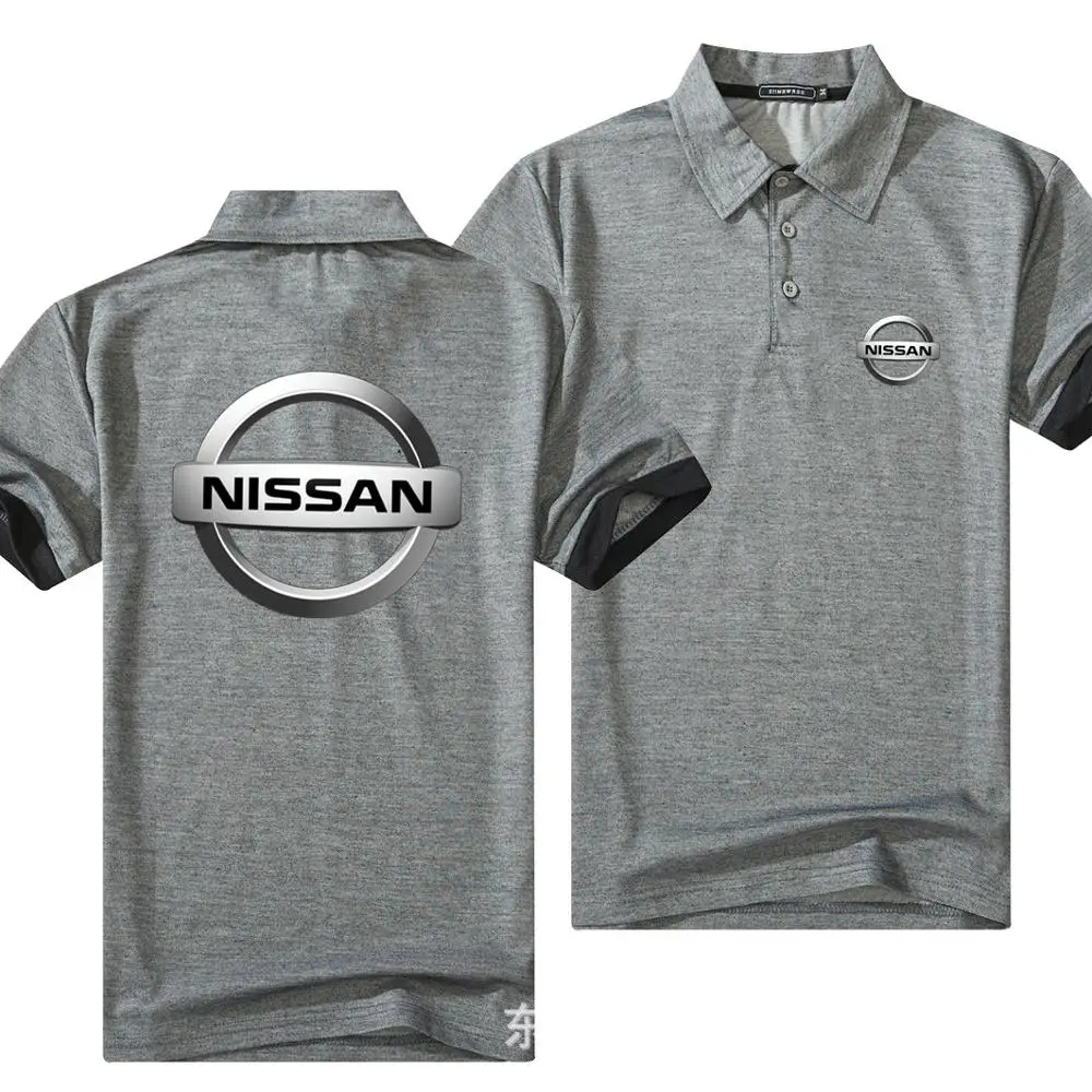 Mens Polo Shirt for NISSAN Brands Clothing 2019 Short Sleeve Summer Man Black Cotton Poloshirt Men Plus Size Shirts K | Автомобили и