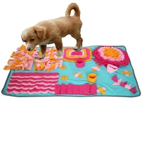 pet dog snuffle mat pet sniffing training blanket detachable fleece pads dog mat relieve stress nosework puzzle toy pet nose pad