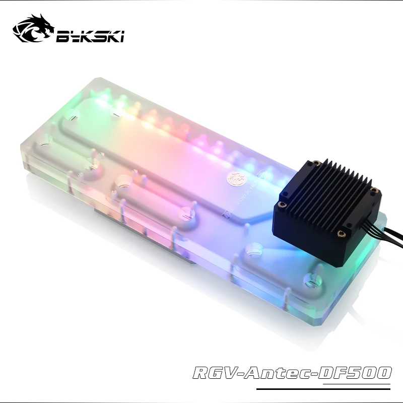 Bykski водная доска прямоугольная Antec DF500 резервуар для воды акриловый rgb чехол для компьютера охлаждающий резервуар RGV-Antec-DF500